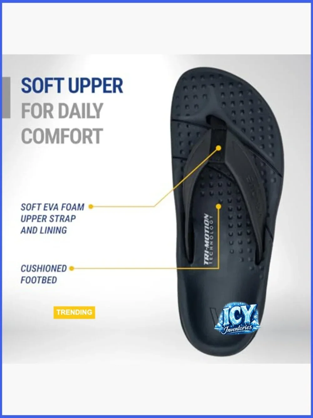 Recovery Sandals with Arch Support - Tri-Motion Technology